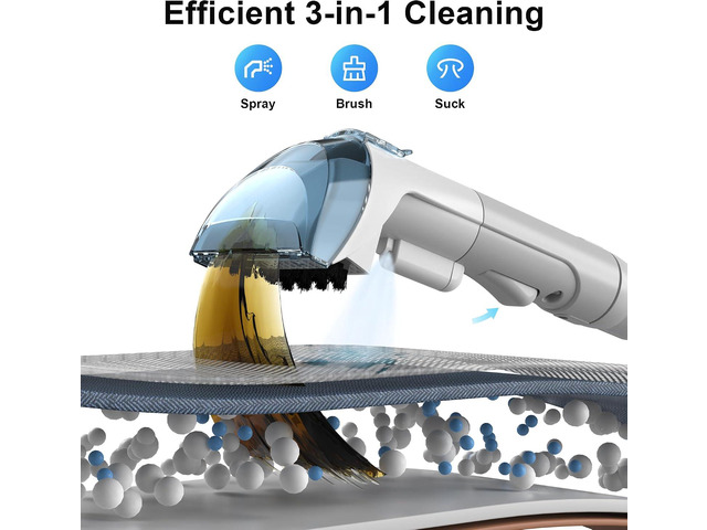 Carpet Cleaner Machine Upholstery - 450W Shampooer Couch Cleaning Portable Vacuum Rug Sofa Car Seat Fabric Mattress Pet Spot Extractor for...