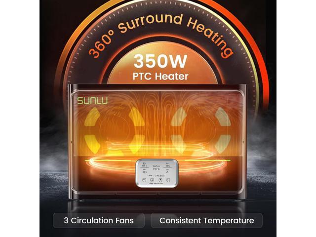 SUNLU Official 3D Printer Filament Dryer S4, 4 Spools Capacity, Upgraded 3 Circulation Fans, 350W PTC Heater, 70 Max Temperature, Intelligent...