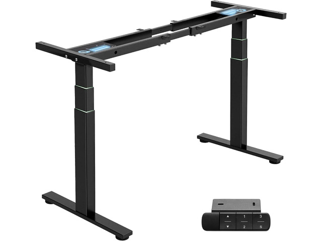 TOPSKY 3-Stage Dual Motor Standing Desk Frame, 300 lb Capacity