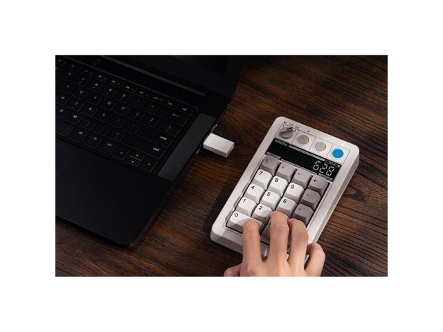SOEWIOU 8BitDo Retro 18 Wireless Mechanical Number Keypad and Calculator for Windows and Android - M Edition