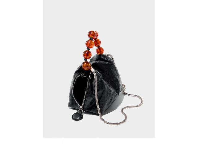 Genuine Leather Women Crossbody Stachel Shoulder Bags Black