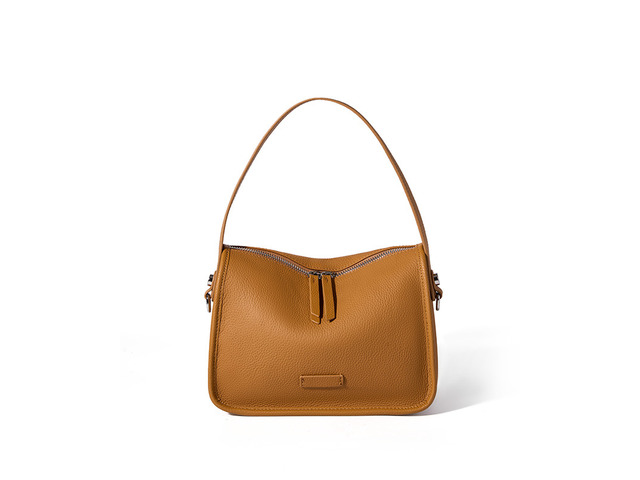 Genuine Leather Hobo Shoulder Bag For Women Large Crossbody Bag Brown