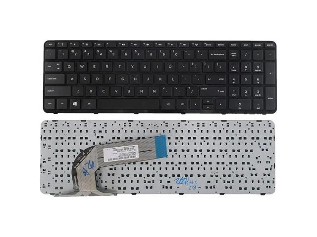 Keyboard for Pavilion 17E, 17-E, 17-N, 17Z-E, 17-E000, 17-E100, 720670-001, 725365-001 series US-style laptops, black, US layout.
