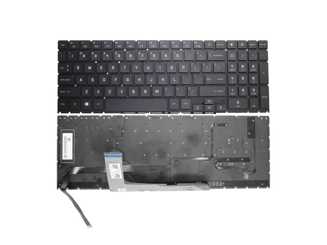 US version RGB backlit laptop keyboard compatible with Omen 15-EK, 15-EK0019NR, 15-EN, 15-EN0013DX, 15-EN0023DX, and 15-EN1013DX