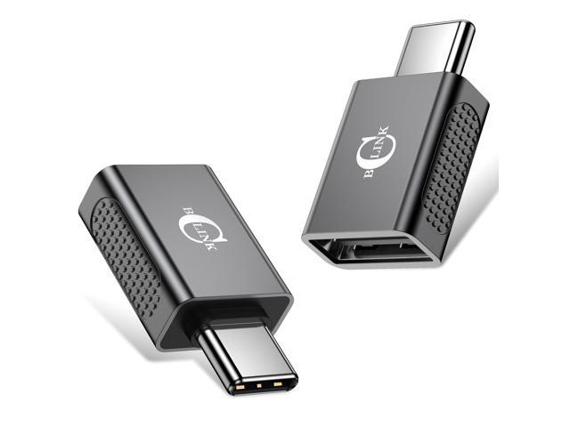 BCLINK 10Gbps USB C to USB Adapter (2 Pack), USB 3.2 Gen 2 Fit Side by Side, USB C Male to USB A Female Converter for iPhone 16 15 Series, iPad,...