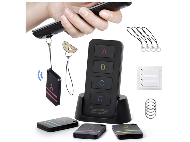 Key Finder and TV Remote Control Retriever - Trackers Locator, Keys, Purse - Keychain Tracker Beeper Tags - Find Your Lost Belonging Items Quickly