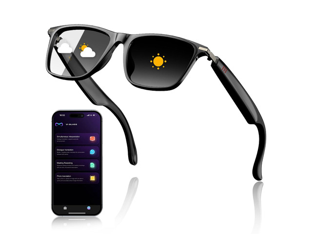 AI Smart Glasses with ChatGPT, Bluetooth Glasses for Men Women,Translation 129 Languages for Color-Changing Lenses, Music Playback, Calling,...