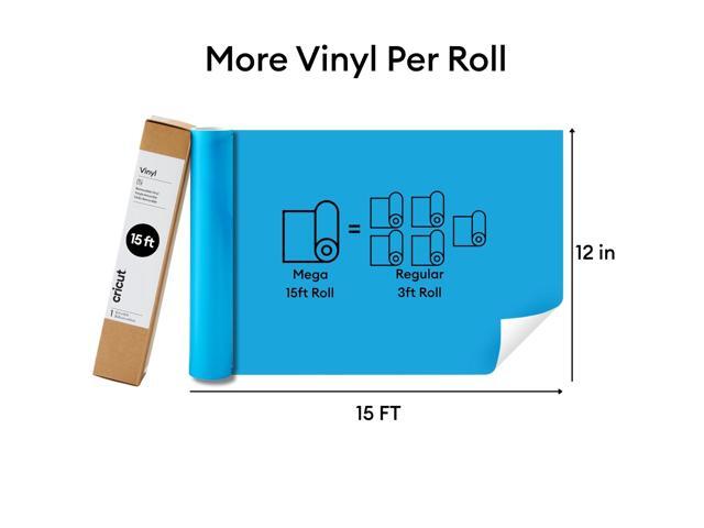 Cricut Vinyl Rainbow Variety Pack Bulk Bundle - 8 Multicolor Craft Adhesive Vinyl Rolls, 12 in x 15 ft