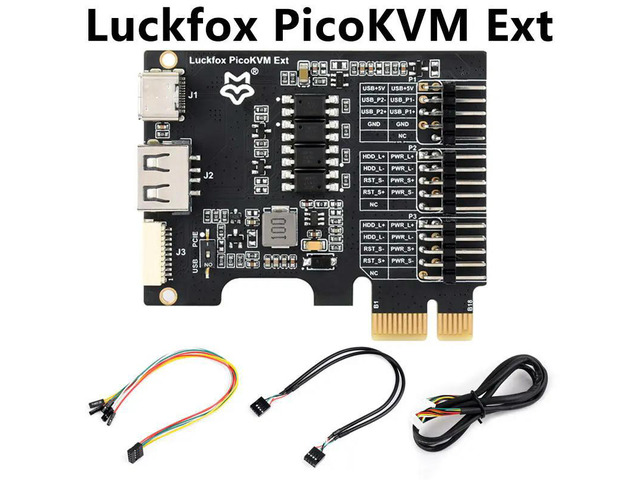 Luckfox PicoKVM Ext PCIe Expansion Board PCIe USB remote power management For Luckfox PicoKVM