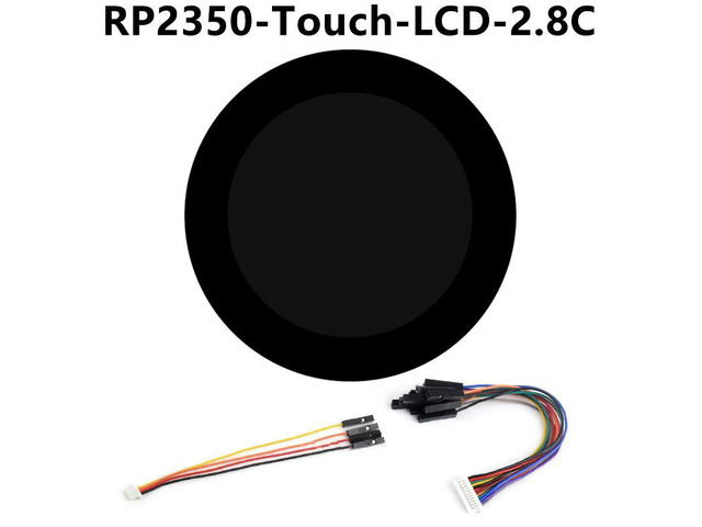 Pi Pico 2 RP2350B 2.8 inch LCD Development Board RGB Display Round TouchScreen 480x480 LVGL QMI8658 / SD / RTC