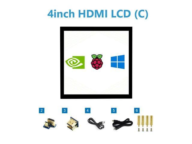 Pi 4 inch HDMI LCD 4inch capacitive touch screen display Module 720×720 compatible with HDMI