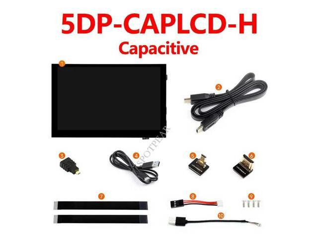 Pi 5inch Display 1024x600 HDMI Capacitive TouchScreen 5 inch LCD For Mini PC Computer