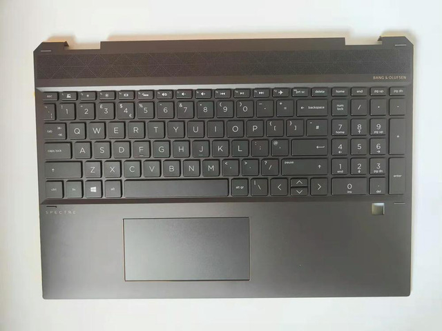 Laptop For Spectre 15-DF 15-DF0011TX Keyboard COVER C Palmrest Backlit Keyboard Touchpad Cover TPN-Q213 L38265-001
