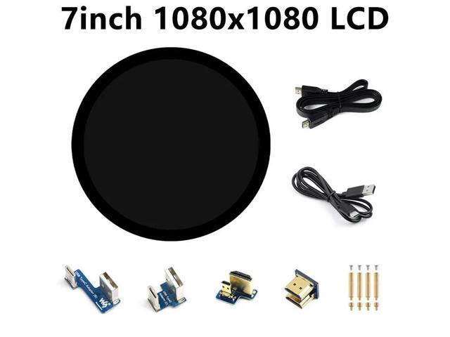 7inch Round LCD HDMI Capacitive 7 inch Touchscreen Display 1080x1080 For Pi/Jetson Nano/mini PC