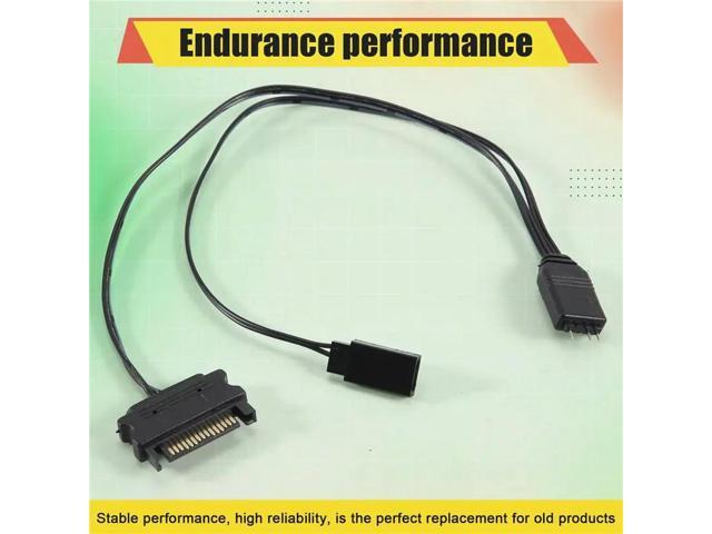 Computer ARGB Controller PC Case RESET Control Sata To ARGB Reset Power Cable PC 5V 3Pin Lighting Controller