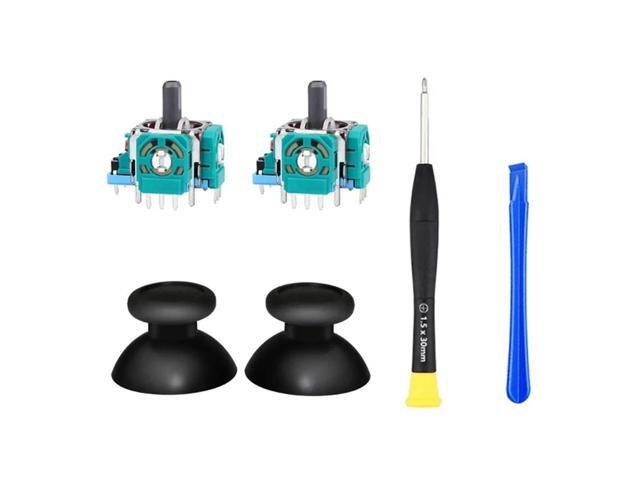 3D Analog Joystick Potentiometer with Joystick Caps for PS5 Controller with Screwdriver Repair Tool