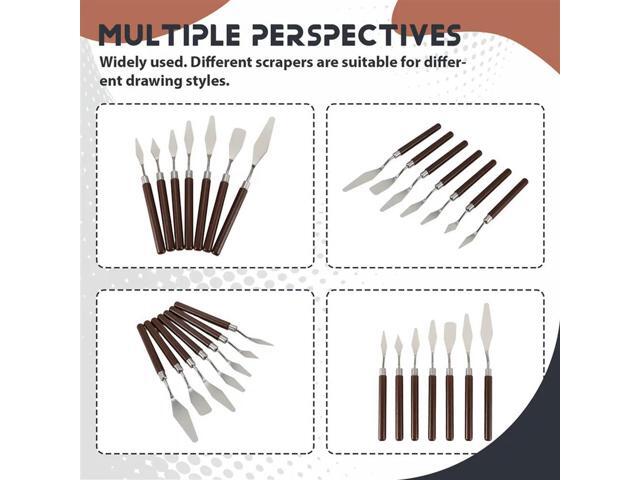 7 Pcs Oil Painting Knife Set Oil Painting Shovel Oil Painting Palette Knife Oil Acrylic Painting Tools For Color Mixing