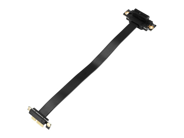 PCIE X1 Riser Cable Dual 90 Degree Right Angle Pcie 3.0 X1 To X1 Extension Cable 8Gbps PCI Express 1X Riser Card