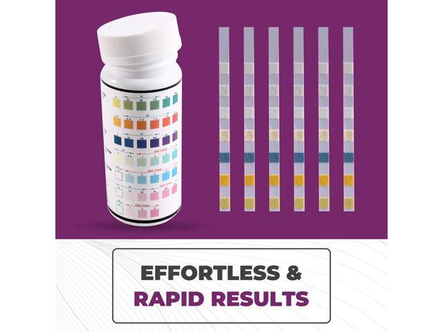 7-In-1 Pool Test Strips - 100 Count - Accurate Water Testing Kit For PH, Chlorine, Bromine, Hardness, Alkalinity