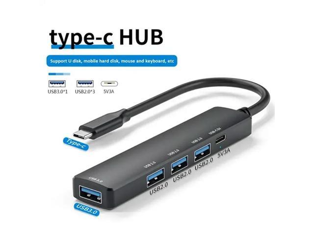 5-In-1 USB Docking Station USB Hub PD 100W 4K 30Hz USB 3.0 USB2.0 USB C HUB Splitter For PC Laptop Computer