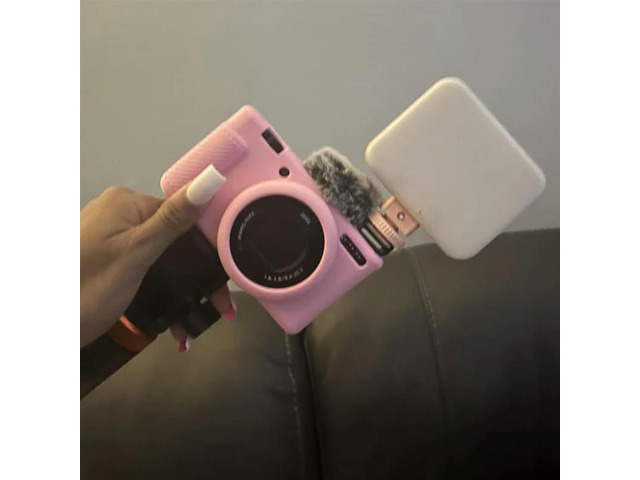 Camera Case Protector For ZV-1F ZV-1 II ZV-1M2, Silicone Camera Protective Cover Pink