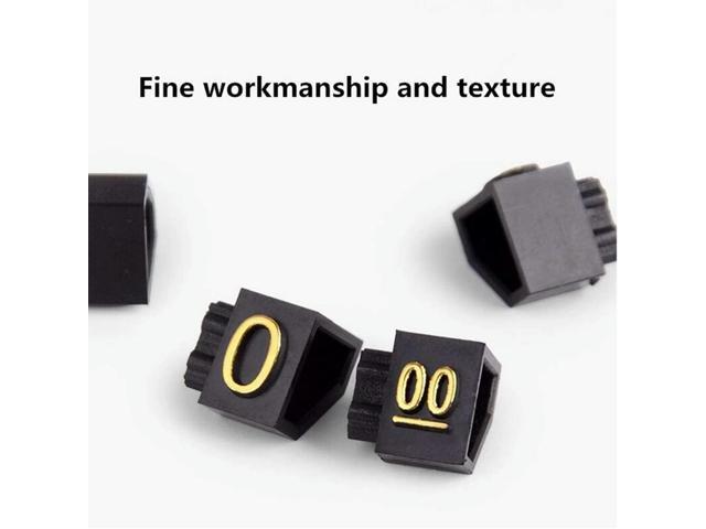 40 Sets Price Display Square Adjustable Price Tag For Price Display Counter Stand Number Letter Dollar Price Block Kit M