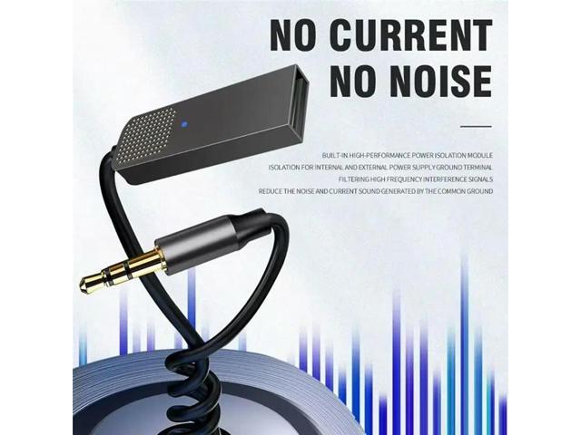 Bluetooth 5.2 Audio Receiver Stereo Dongle USB To 3.5Mm AUX Jack Car Handsfree For Car Kit Speaker Amplifier