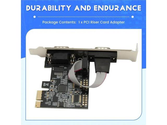 AX99100 Chipsest RS232 Serial COM& DB25 Printer Parallel Port LPT To PCI Riser Card Adapter For Desktop PC