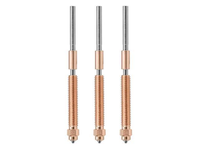 K2 Plus 3D Printer Upgrade: 3PCS Nozzles In 0.2Mm, 0.4Mm, 0.6Mm With Titanium Alloy Heat Break And Copper Alloy