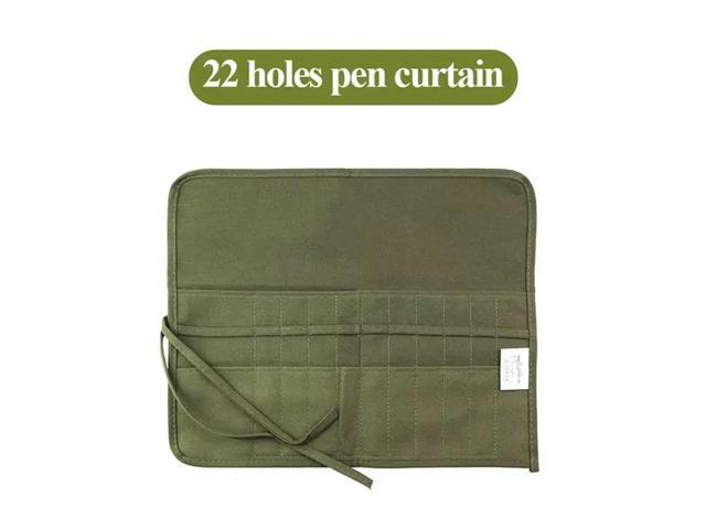 Pen Curtain Multifunctional Canvas Pen Roll Bag Pencil Oil Painting Pen Bag Pencil Bag Stationery Art