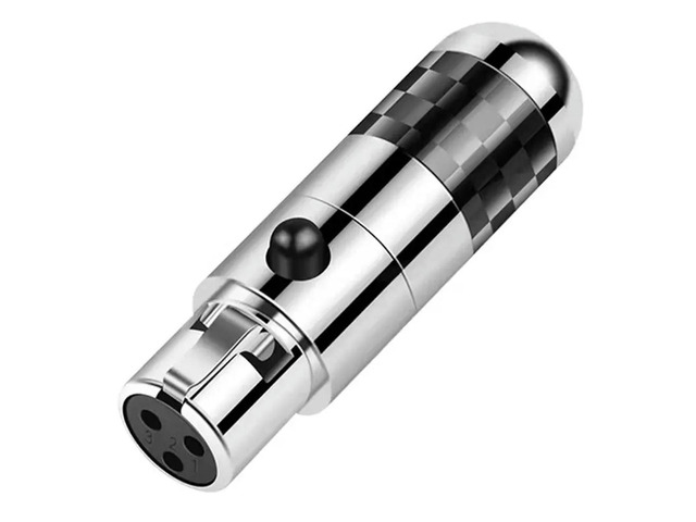XLR Female Connectors Rhodium Plated Audio Plug HIFI Mic Jack XLR Balance Cable Headphone Adapter Speaker