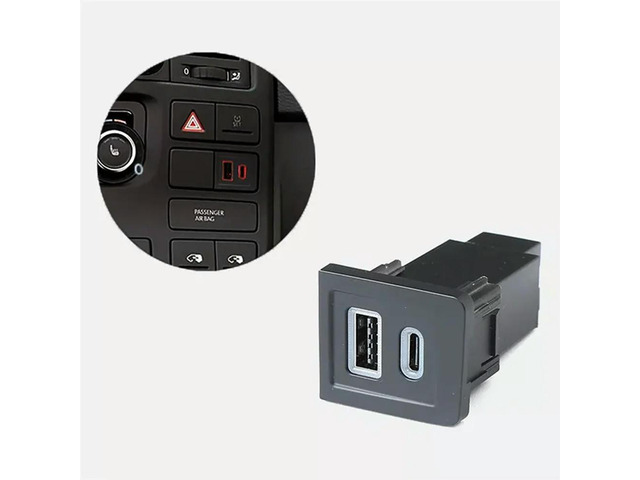 Car USB Charger PD Quick Charge QC3.0 Phone Charging Adapter Outlet For Multivan T5 2003-2015
