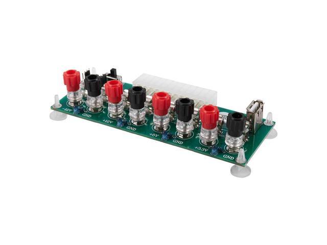 Electric Circuit 24Pins Atx Benchtop Computer Power Supply 24 Pin Atx Breakout Board Module Dc Plug Connector With Usb 5V Por