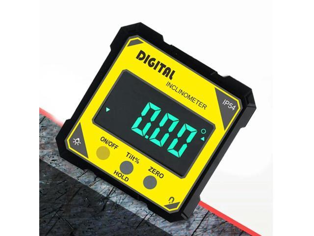 IP54 Waterproof Digital Angle Gauge 360° Mini Measuring Inclinometer Electronic Bevel Protractor With Magnetic Base