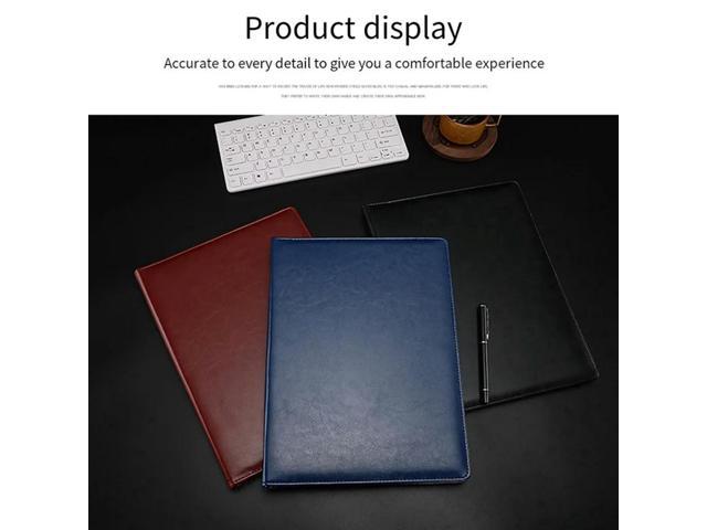 A4 PU Padfolio File Folder Portfolio Business Document Holder l Clipboard Pad Document Organizer Holder Easy Install, C
