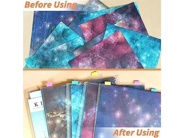 12Piece Scrapbook Paper Box For 30.48 X 30.45 Cm Papers With 60 Adhesive Index Tabs Waterproof Single Top Load