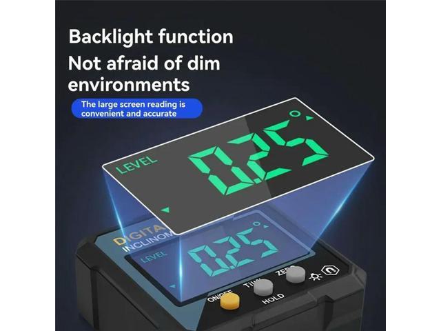 Protractor Level Ruler Tool Electronic Digital Level Inclinometer 360° Revolving Angle Gauge For Precision Measurement