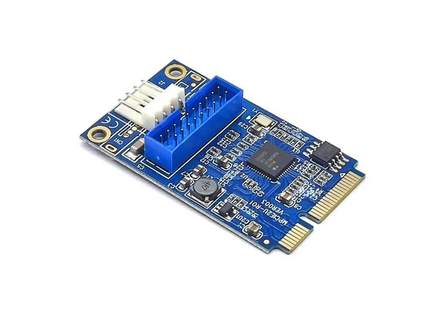 MINI PCI-E To USB3.0 Adapter Card 5Gbps Expansion 19-Pin MINI PCIE For 7/8/10/Linux Win