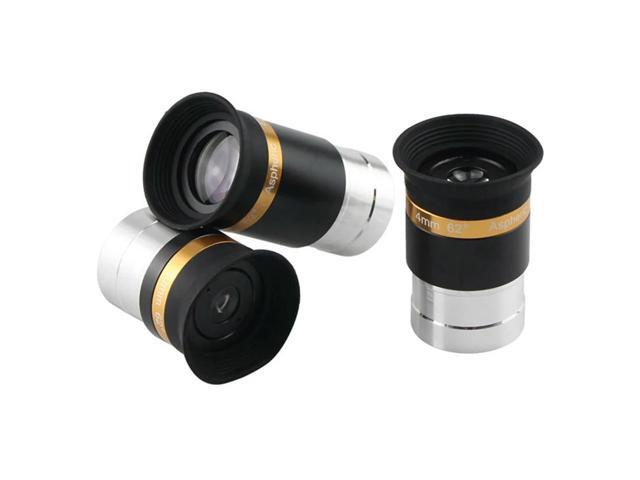 3PCS/SET 1.25 Inches 62 Degrees 4Mm 10Mm 23Mm Astronomical Telescope Aspheric Wide-Angle Eyepiece Combination Set