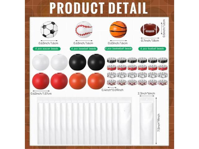 16 Set Plastic Ball Beadable Pens Ball Pens Bulk DIY Bead Pen Making Kit,For Kids Student School Office Gifts