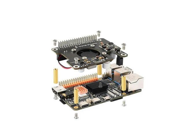 For RDK X5 Poe Expansion Board 802.3Af/At High Power Ethernet With Cooling Fan & l Heatsink For Enhanced Performance