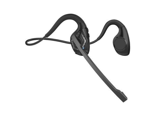 Bluetooth Headset with Microphone,Open Ear Headphones Noise Cancelling Headset for Office Driving Work