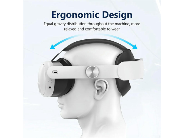 Adjustable Head Strap for Quest 3 VR Headset Elite Strap for Quest 3