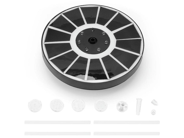 3.5W Solar Fountain for Bird Bath LED Solar Water Fountains with 2200mAh Solar Powered Fountain