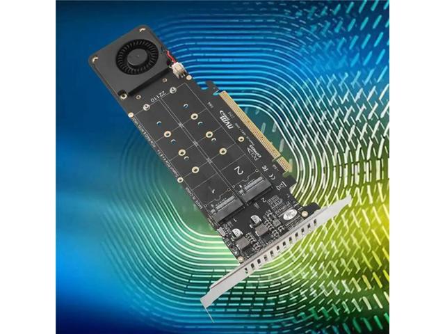 Adapter Card Pciex16 To M.2 M-Key Nvmex4ssd Array Expansion Adapter Splitter Card 2U Server Accessories