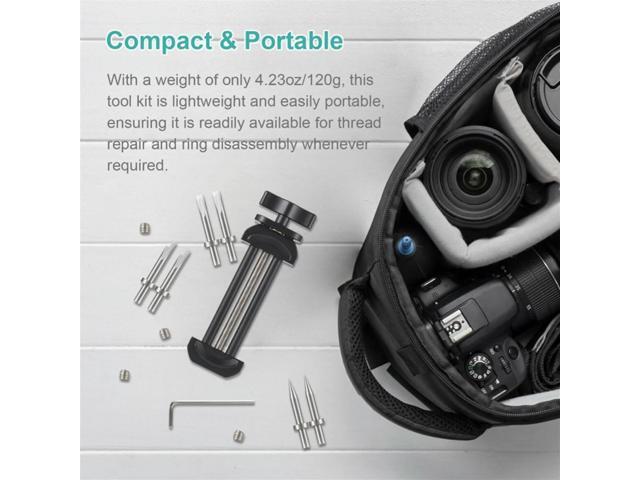 Camera Repair Tool with Detachable Flat & Pointed Tips for Camera Lens All l Lens Repair Set with 6 Tips 8