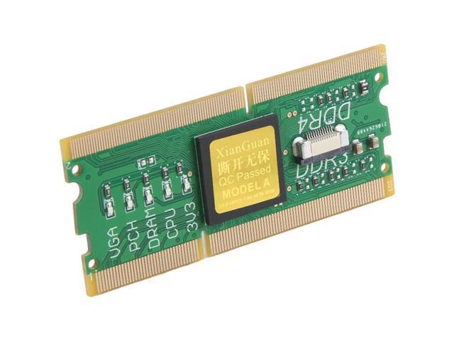 Laptop/Desktop Motherboard Memory Slot DDR3/DDR4 Diagnostic Analyzer Debug Test Card for DDR3/4 Notebook