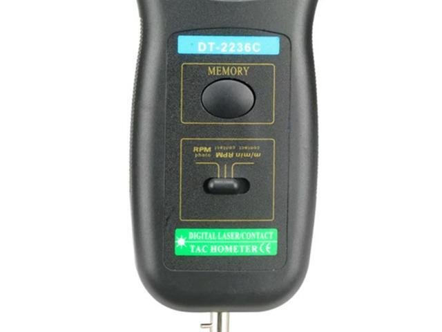 DT2236C Speed Detector Meter Laser Tachometer DT 2236C LED Digital Optical Contact Tachometer Detector