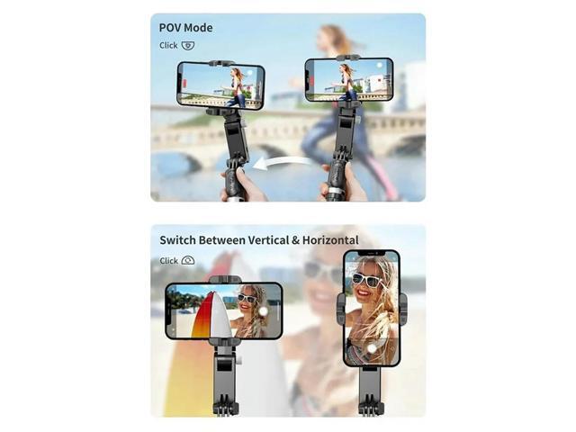 Balance Steady Shooting Selfie Stick Tripod Foldable Stand With Microphone For Gopro Action Cameras phones