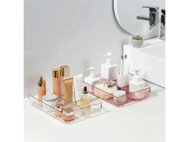 25Pcs Clear Drawer Organizers Box Set Smooth Edge Burr Free Transparent Design Cosmetics Containers Versatile